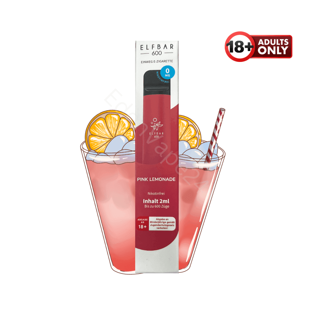 Elfbar 600 - Pink Lemonade - Nikotinfrei - EdenVape24